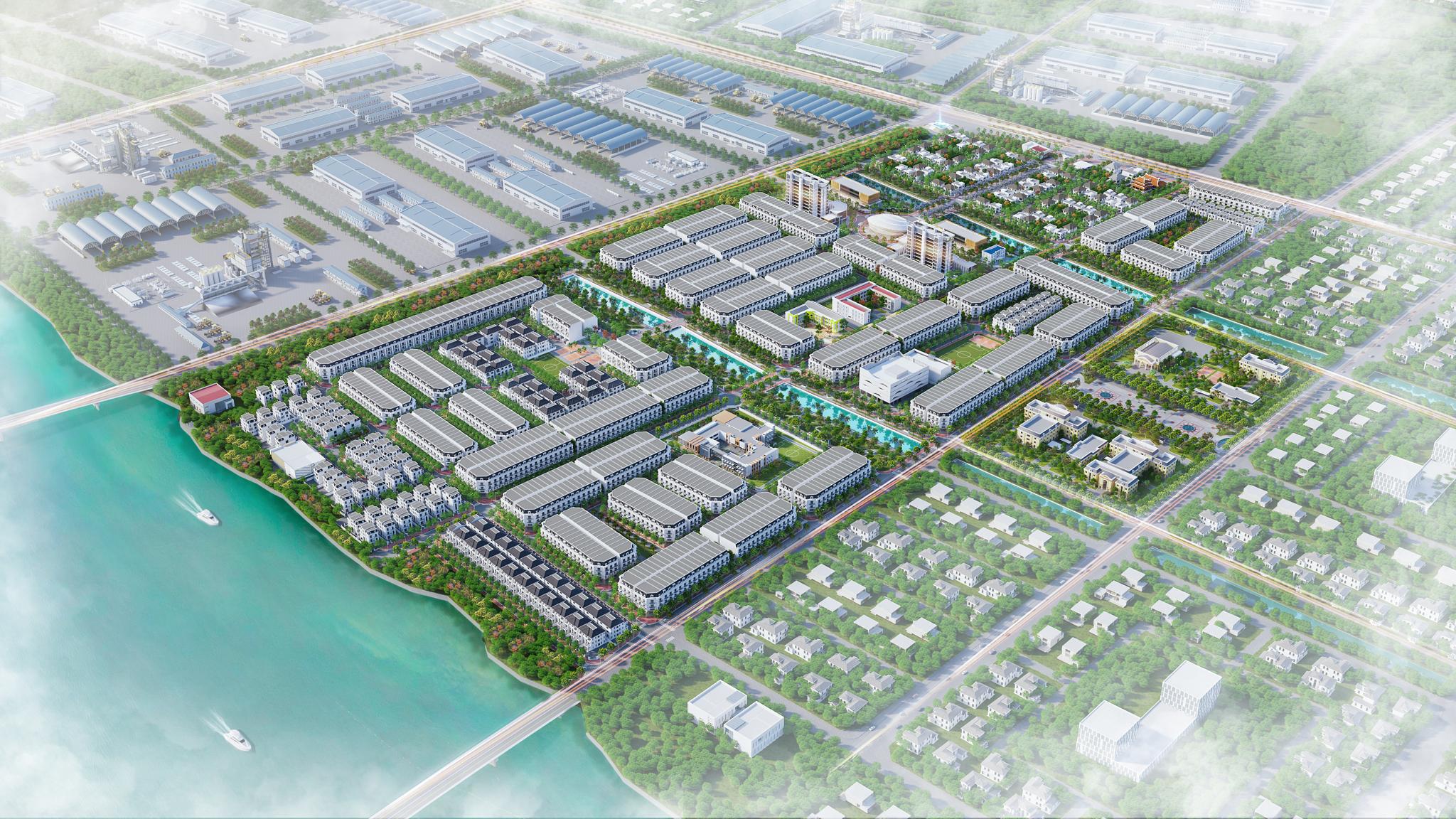 Phối cảnh tổng thể dự án River Gateway Thủ Thừa Long An