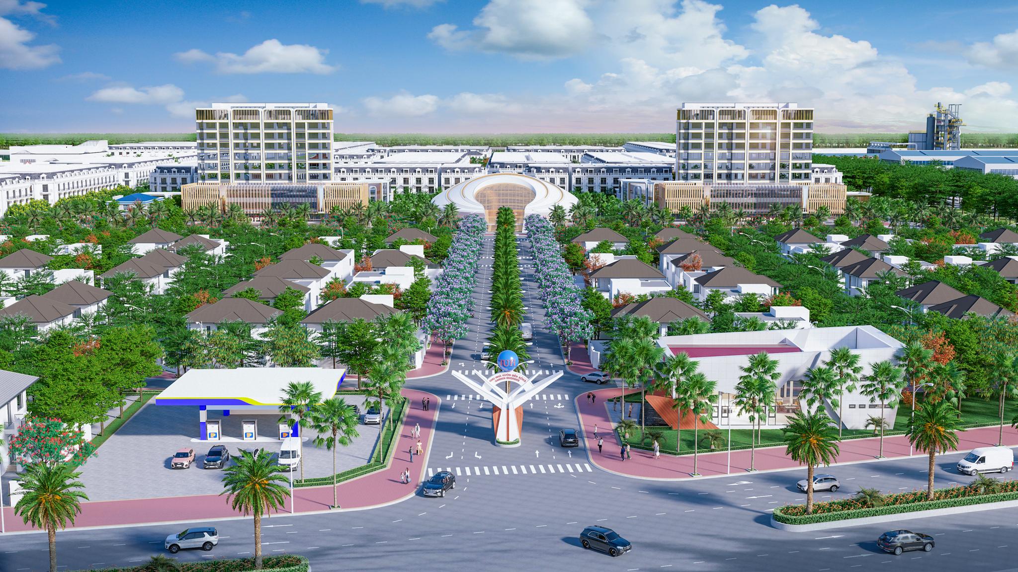 Cổng chào dự án River Gateway Thủ Thừa